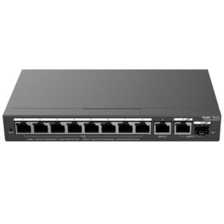 Switch PoE Gestionable 8 Puertos PoE + 2 Uplink RJ45 + 1 SFP Combo - Reyee
