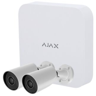 Kit Videovigilancia Ajax 8 Canales con 2 Cámaras Bullet 5 MP PoE
