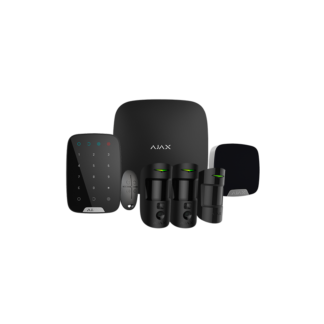 Kit de Alarma Profesional Ethernet y Dual SIM Negro - Ajax