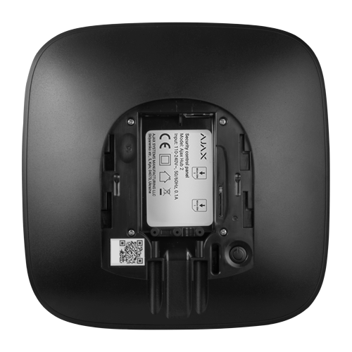 Ajax Central de alarma profesional, Grado 2 AJ-HUB2-4G-B negro