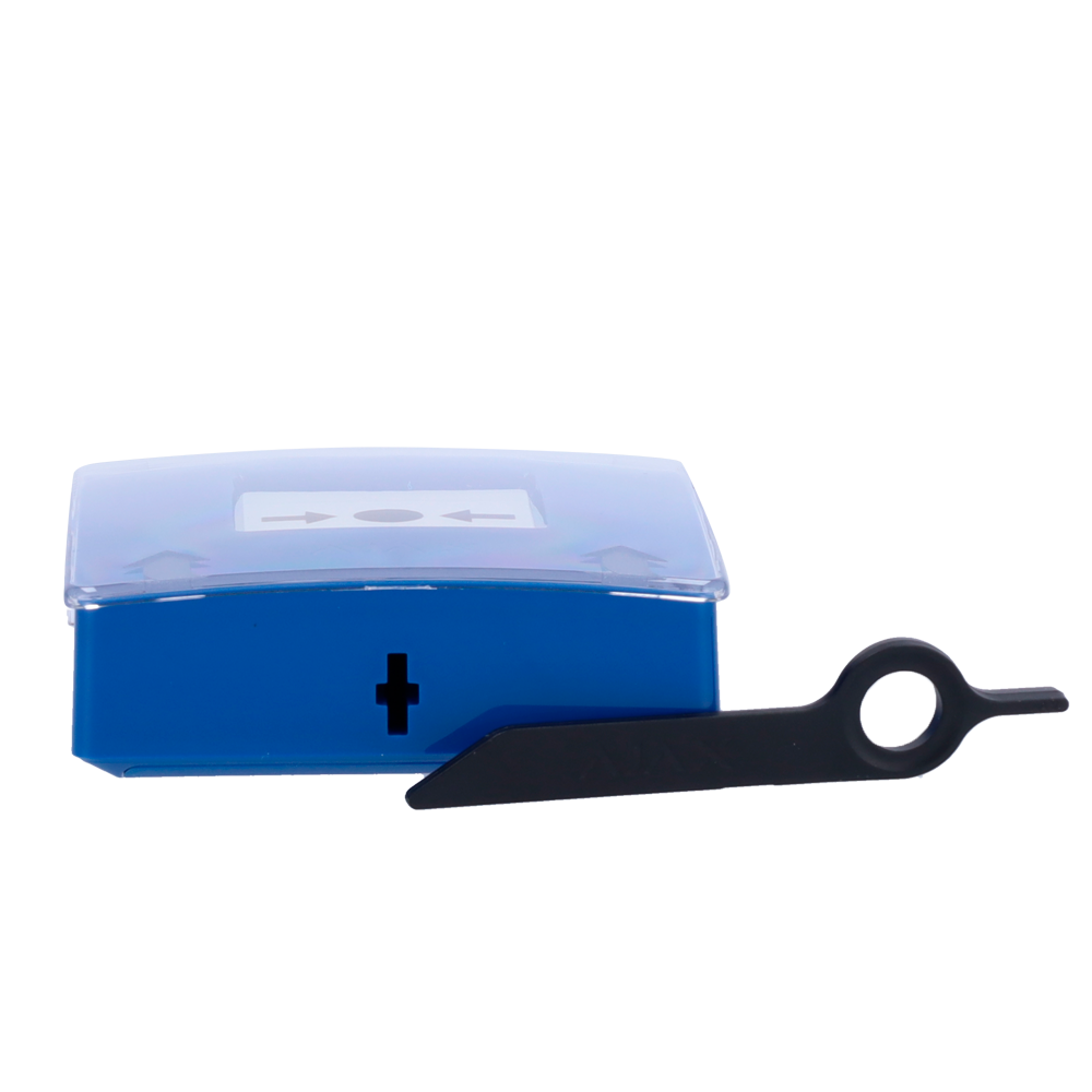 Ajax Botón manual de alarma de incendio azul AJ-MANUALCALLPOINT-BLUE