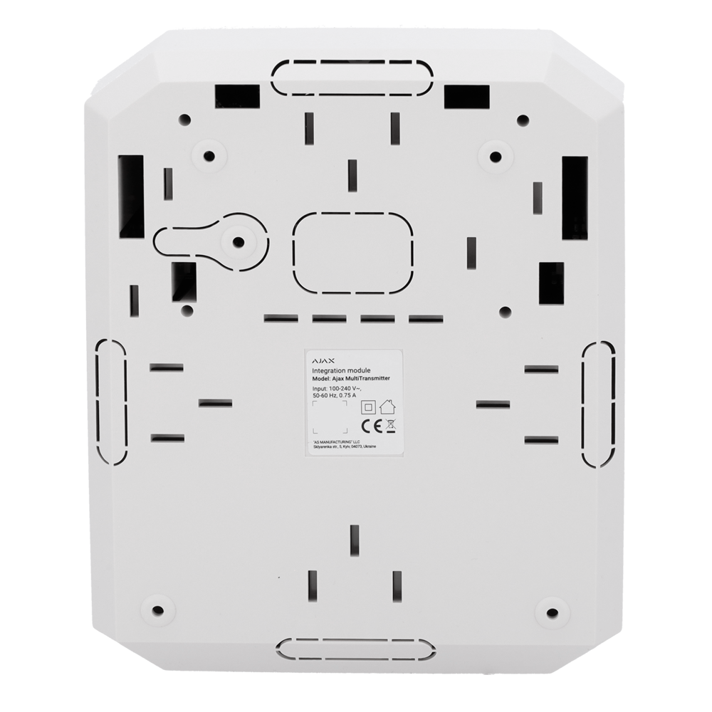 Ajax Expansor vía radio, Certificado NFA2P y Grado 2 AJ-MULTITRANSMITTER-3EOL-W-NF blanco
