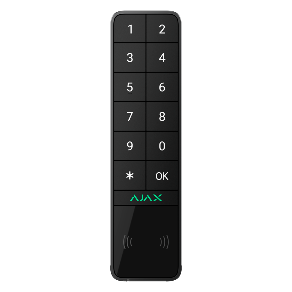 Ajax Teclado para exterior IP66/IK08 con lector RFID AJ-KEYPADOUTDOOR-B blanco