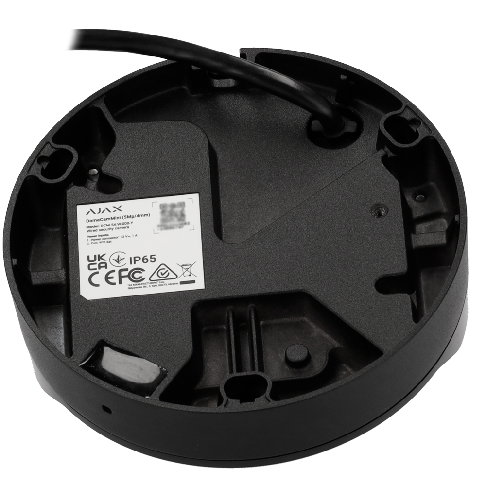 Ajax Cámara IP 8 Megapixel AJ-DOMECAM-MINI-8-B negro