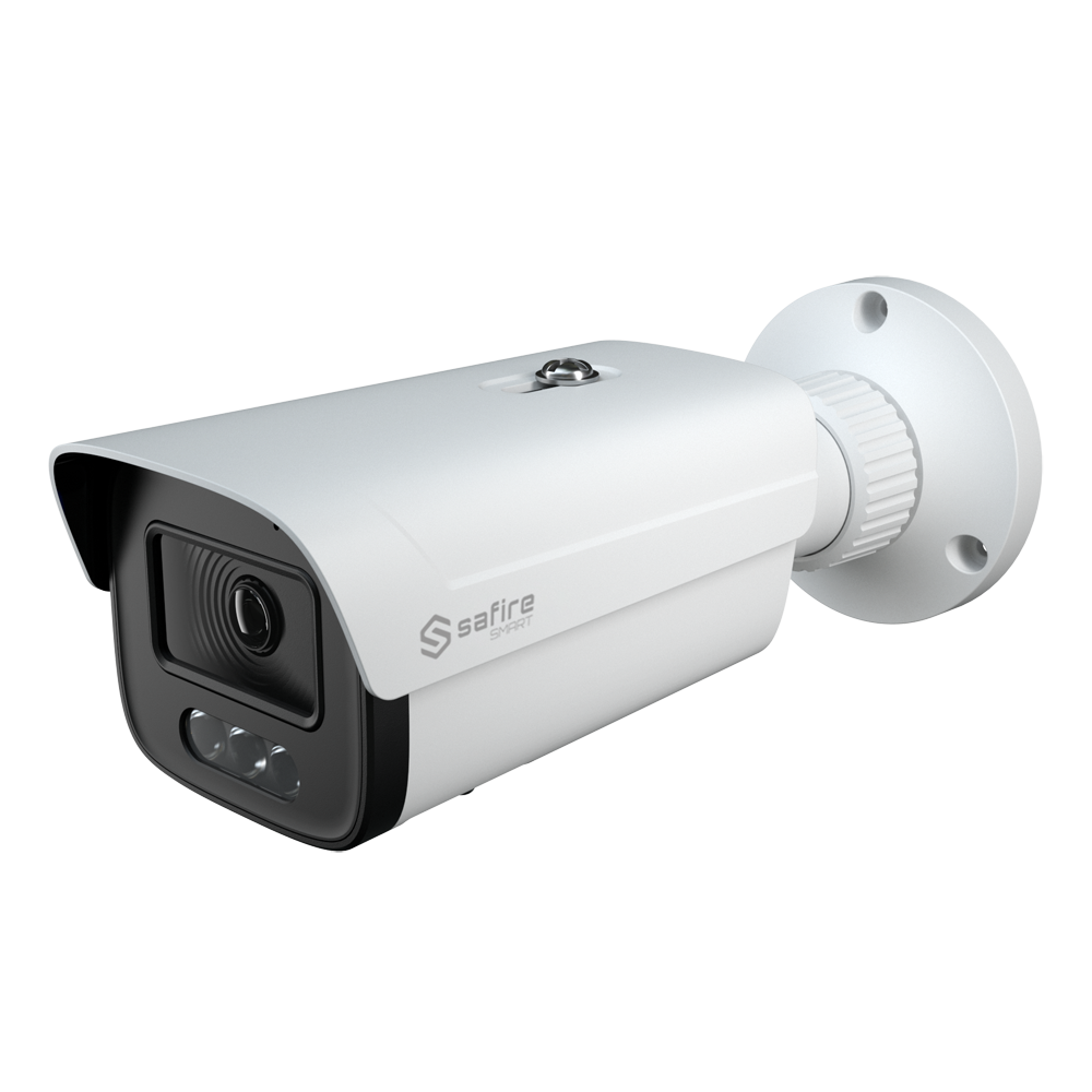 Safire Cámara Bullet IP gama I1 con Disuasión activa SF-IPB380CA-8I1-SL
