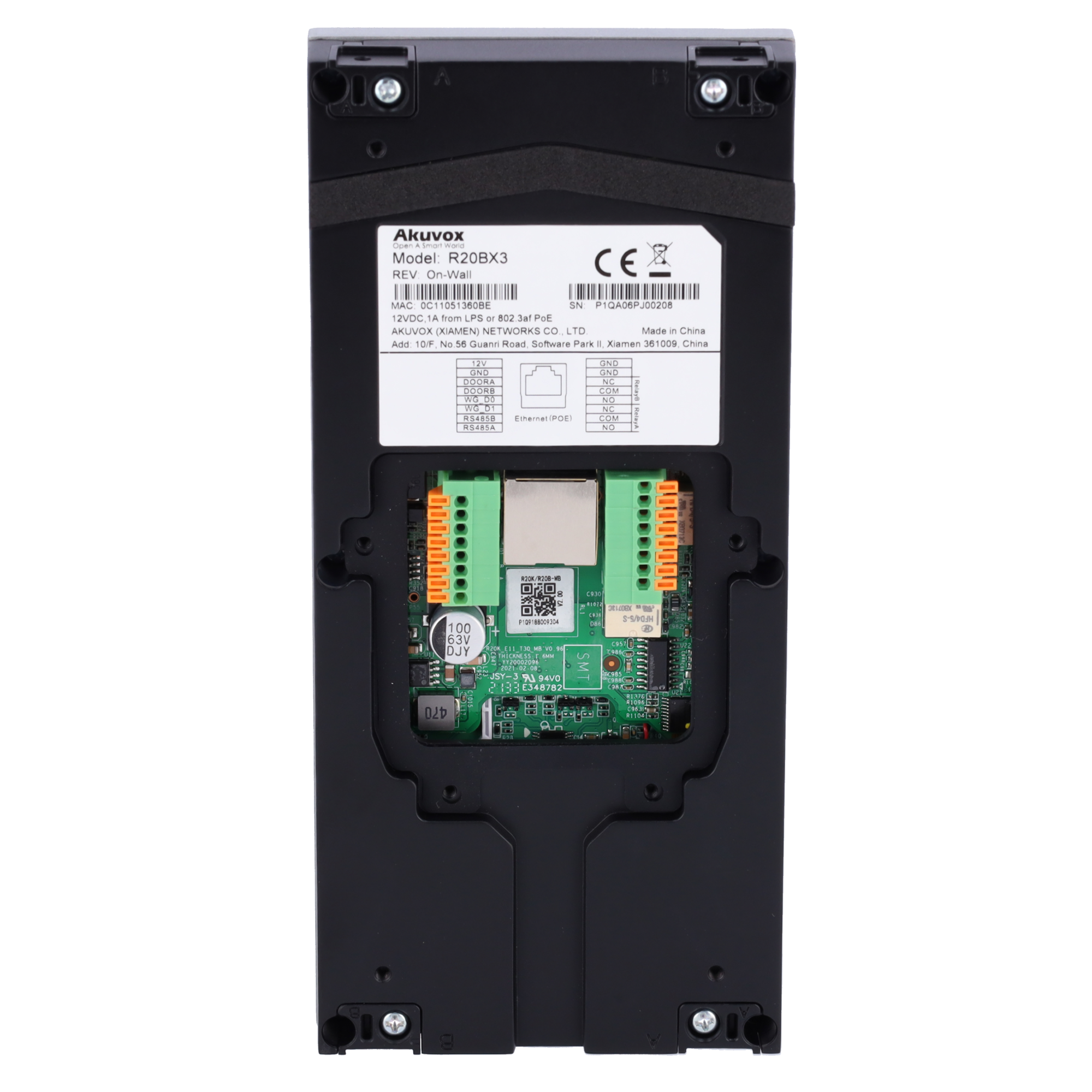 Akuvox Videoportero IP en superficie AK-R20B-3B