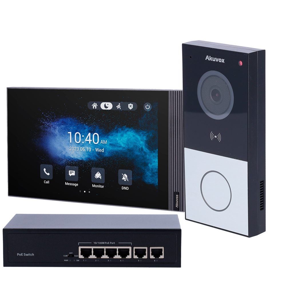 Akuvox Kit de videoportero en superficie Linux AK-KIT03-IP