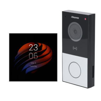 Akuvox Kit de domótica y videoportero Android AK-KIT-E12PS51-POE