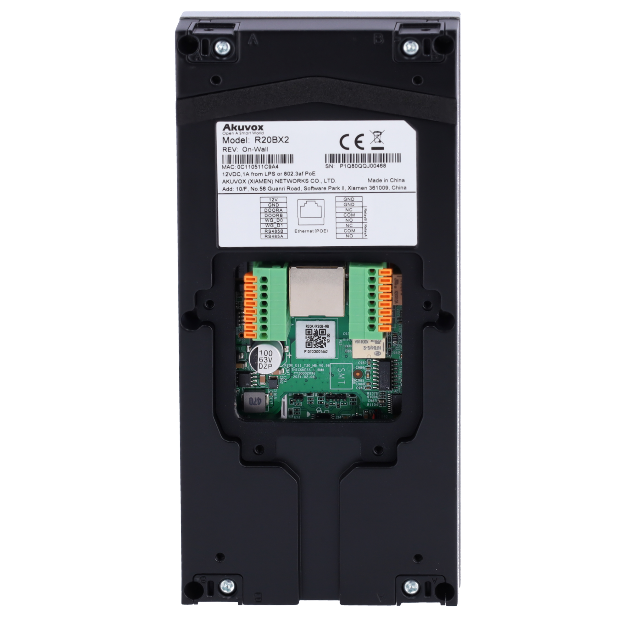 Akuvox Kit de domótica y videoportero Android AK-KIT-R20KPS51-POE