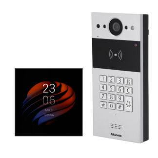 Akuvox Kit de domótica y videoportero Android AK-KIT-R20KPS51-POE