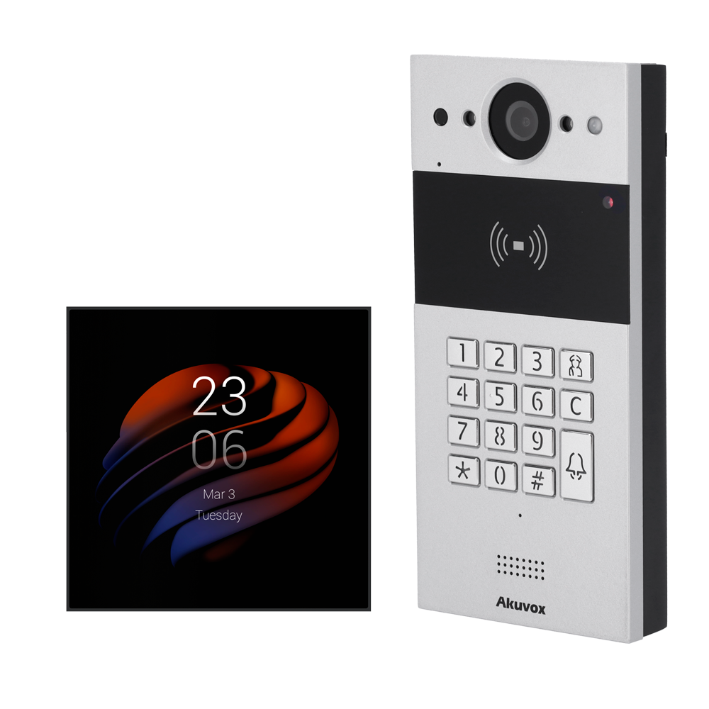 Akuvox Kit de domótica y videoportero Android AK-KIT-R20KPS51-POE