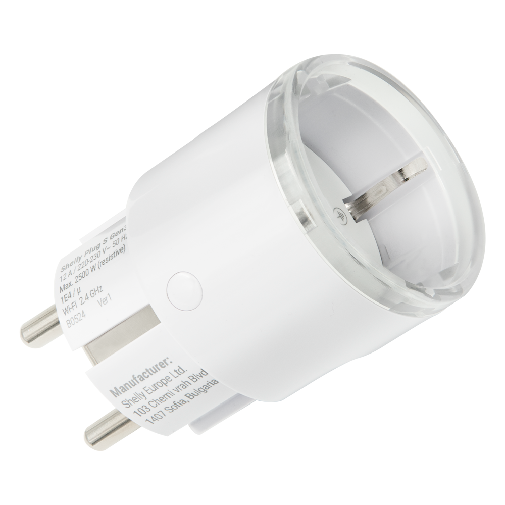 Shelly Plug S MTR Gen3 (White) SH-PLUG-S-MTR-GEN3-W