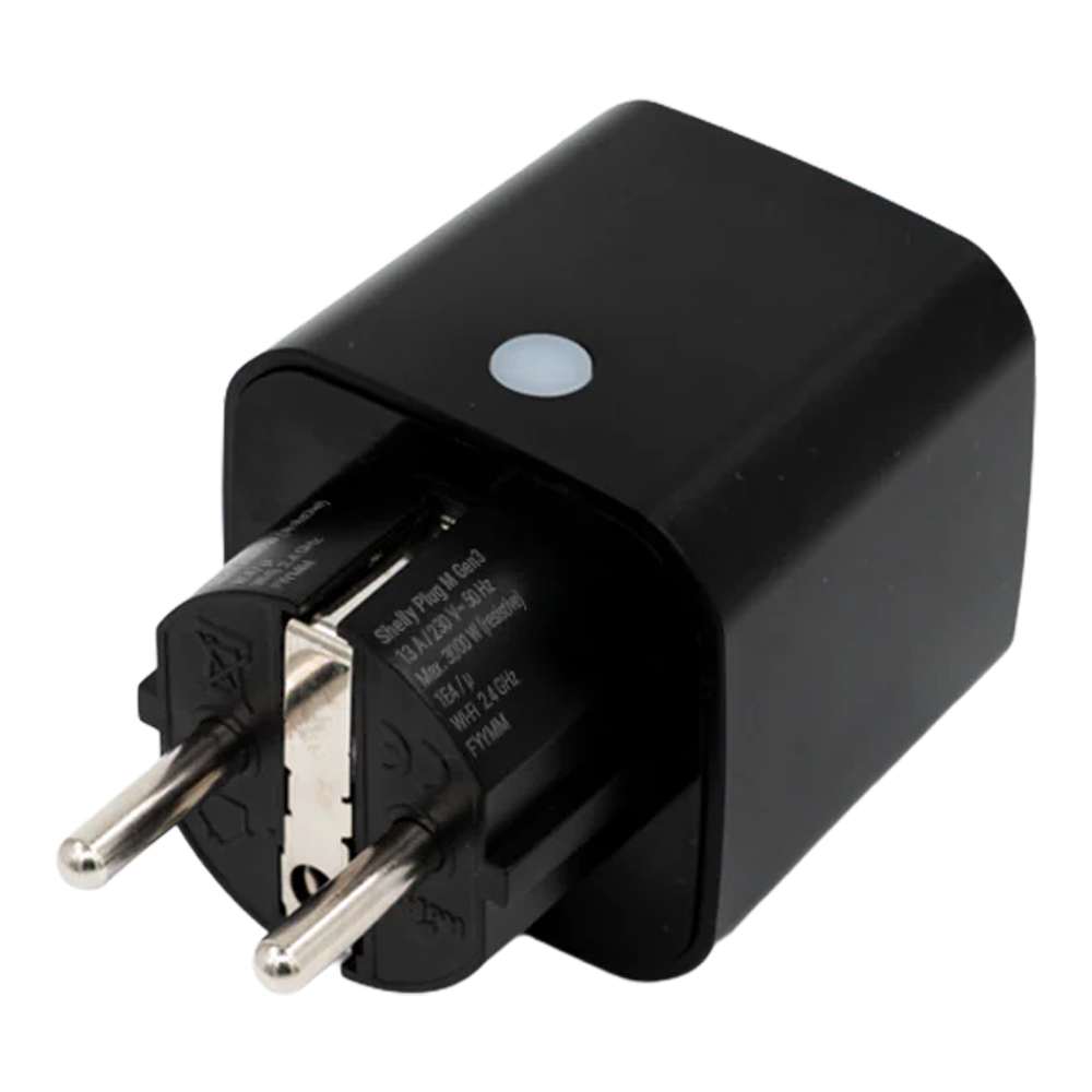 Shelly Plug M Gen3 (Negro) 2 Pcs SH-PLUG-M-GEN3-B-X2