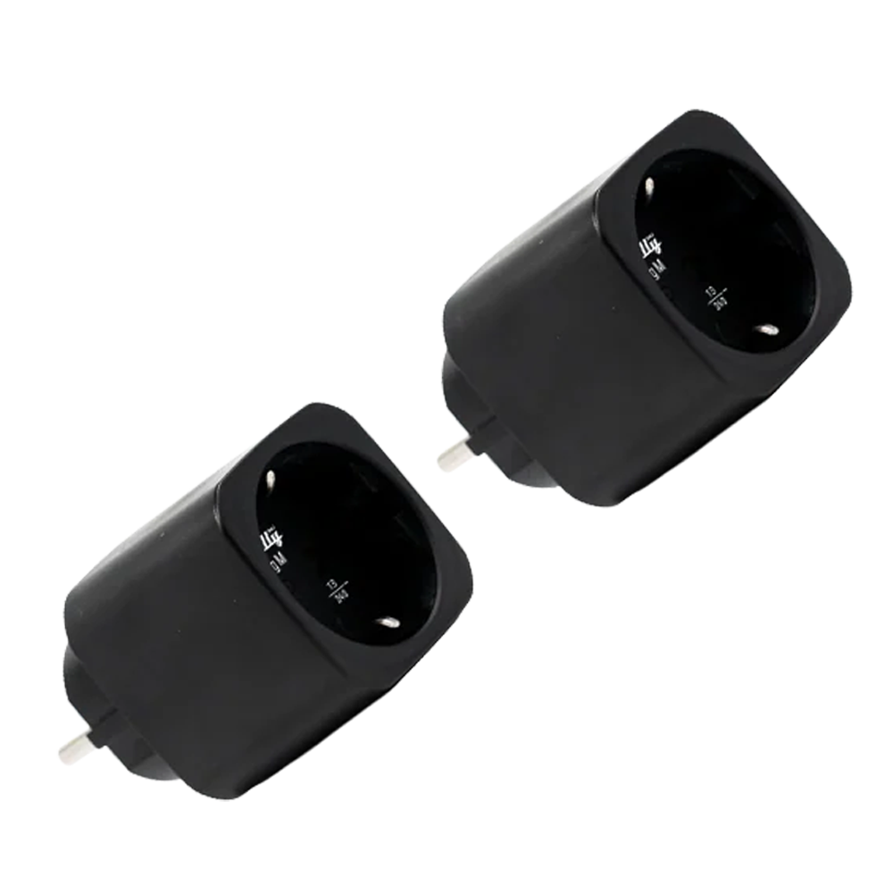 Shelly Plug M Gen3 (Negro) 2 Pcs SH-PLUG-M-GEN3-B-X2