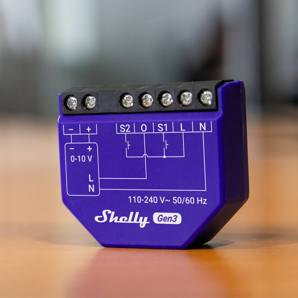 Shelly Dimmer 0/1-10V PM Gen3 SH-DIMMER-01-10V-GEN3