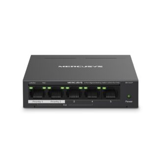 TP-Link Switch Gigabit de 5 puertos Mercusys con 4 puertos PoE+ MS105GP
