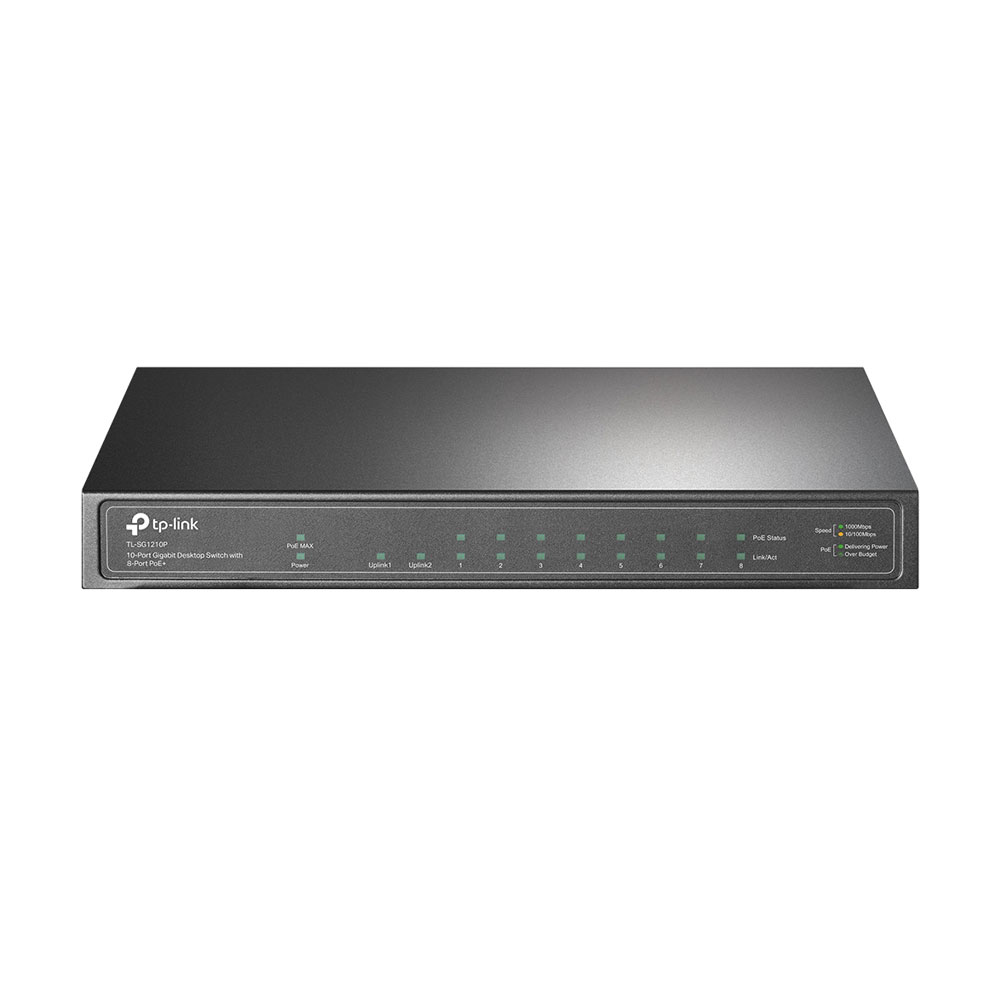 TP-Link Switch PoE+ Gigabit de 8 puertos TL-SG1210P