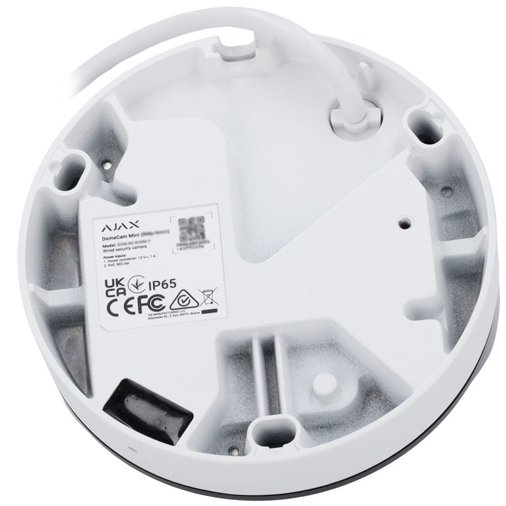 Dome IP Camera 8 MP Indoor/Outdoor White - Ajax