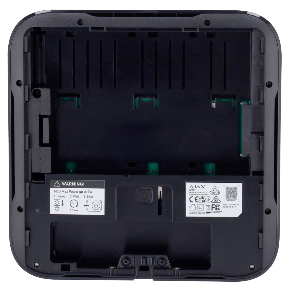 Grabador NVR 16CH 4K Negro - Ajax