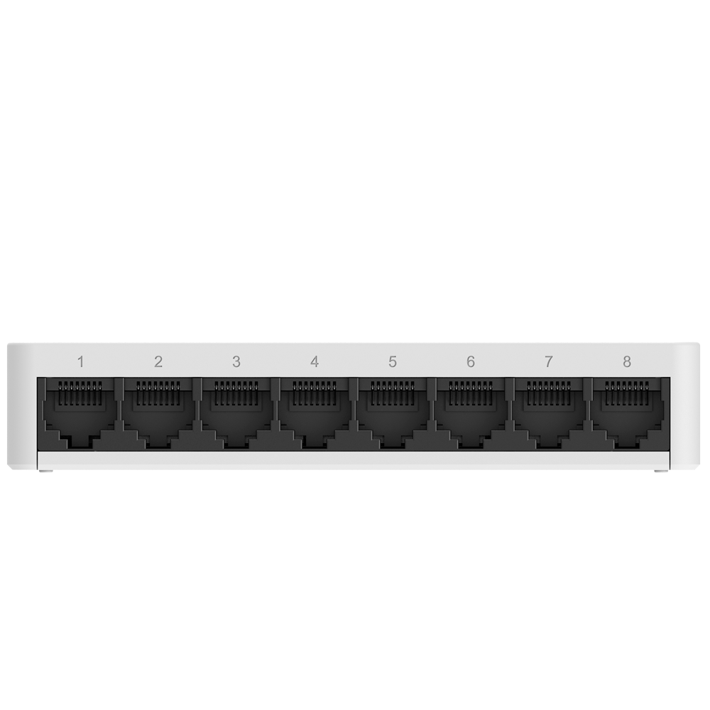 Switch de Sobremesa 8 Puertos RJ45 10/100/1000 Mbps Carcasa Plástico - Reyee