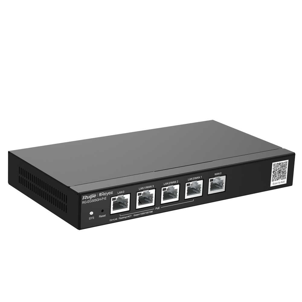 PoE Cloud Controller Router 4 PoE LAN Ports + 1 WAN Port - Reyee