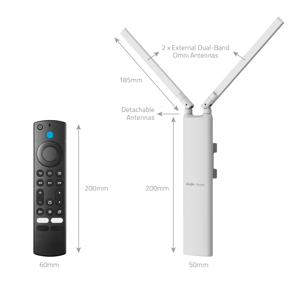 Wi-Fi 5 802.11AC Access Point Dual Stream and Dual Band 2.4 and 5 GHz - Reyee