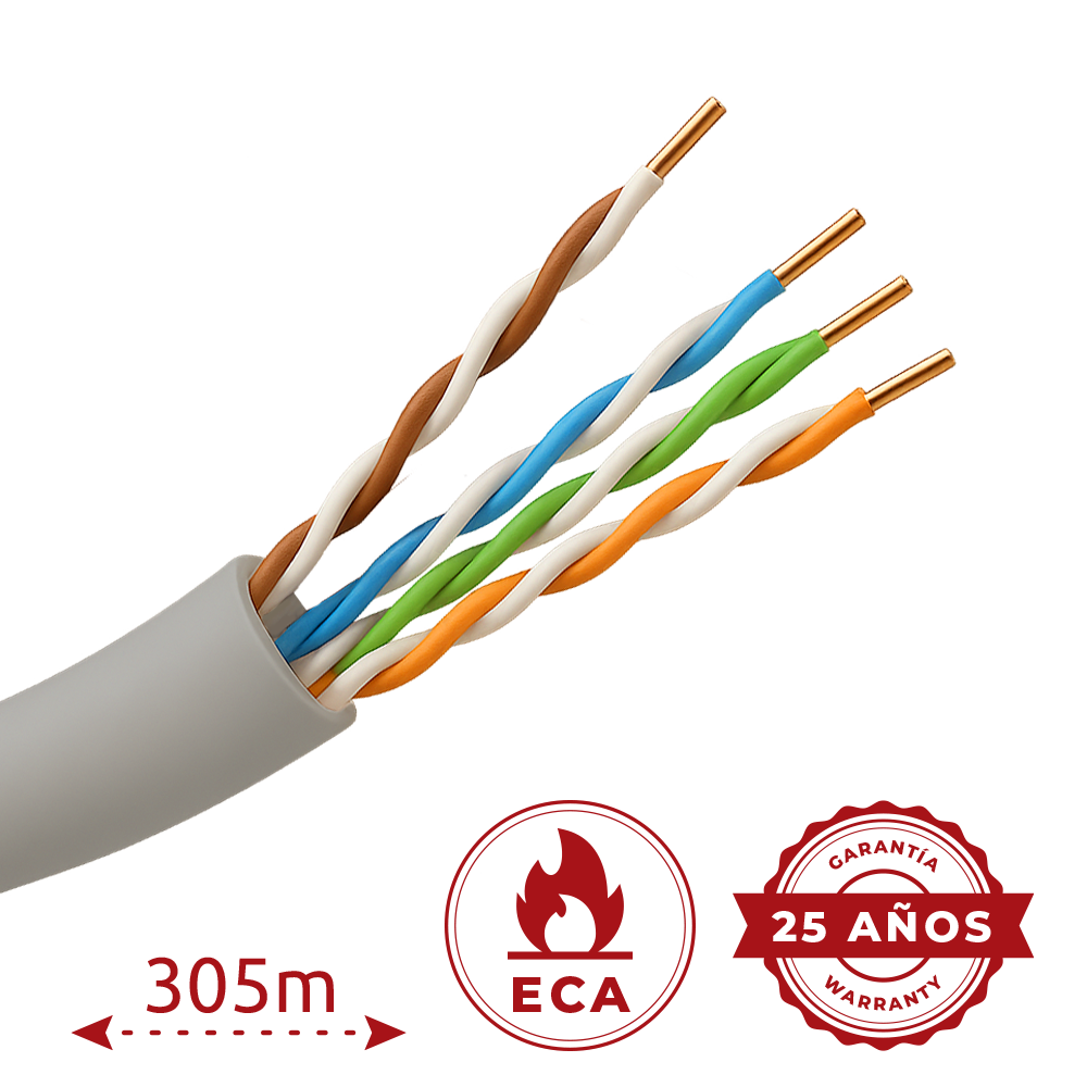 Кабель UTP Cat.5e медь OFC CPR ECA 305 м серый
