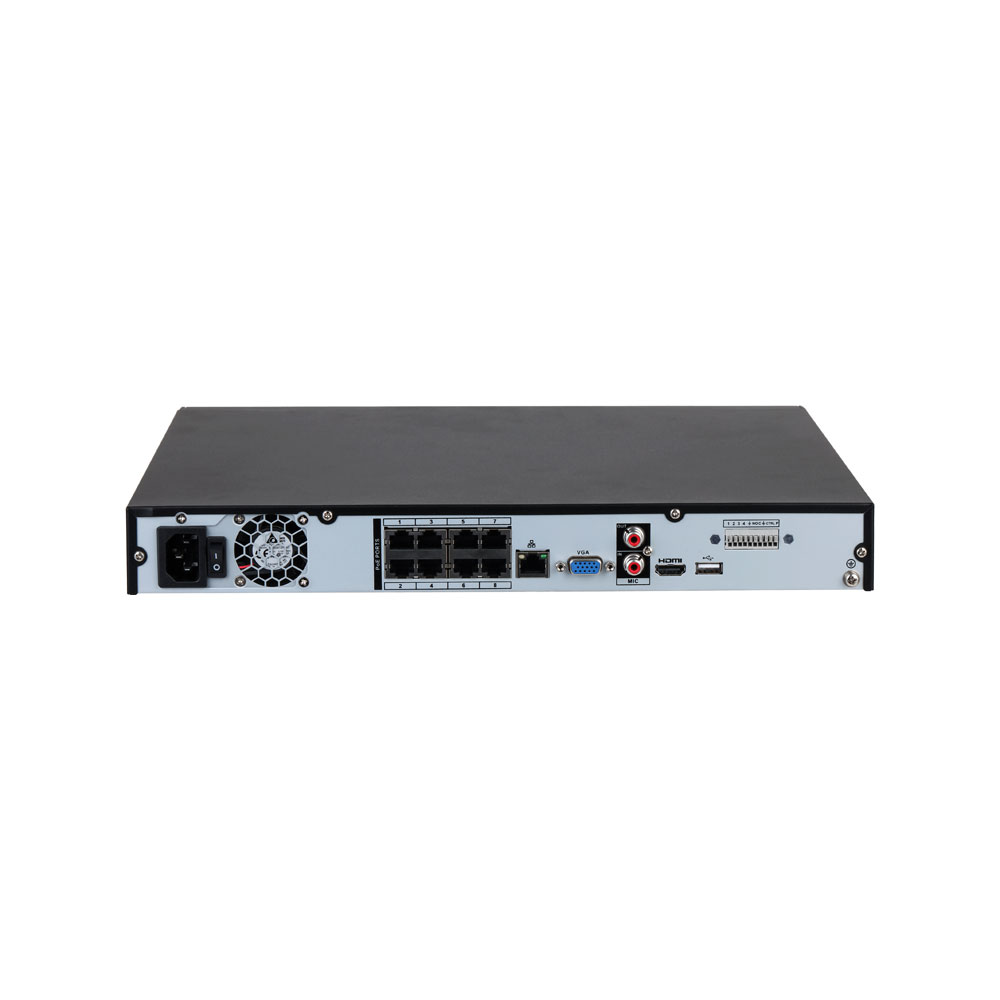 Dahua NVR IP WizSense до 16 MP з 8 каналами та 8 PoE портами DHI-NVR4208-8P-EI