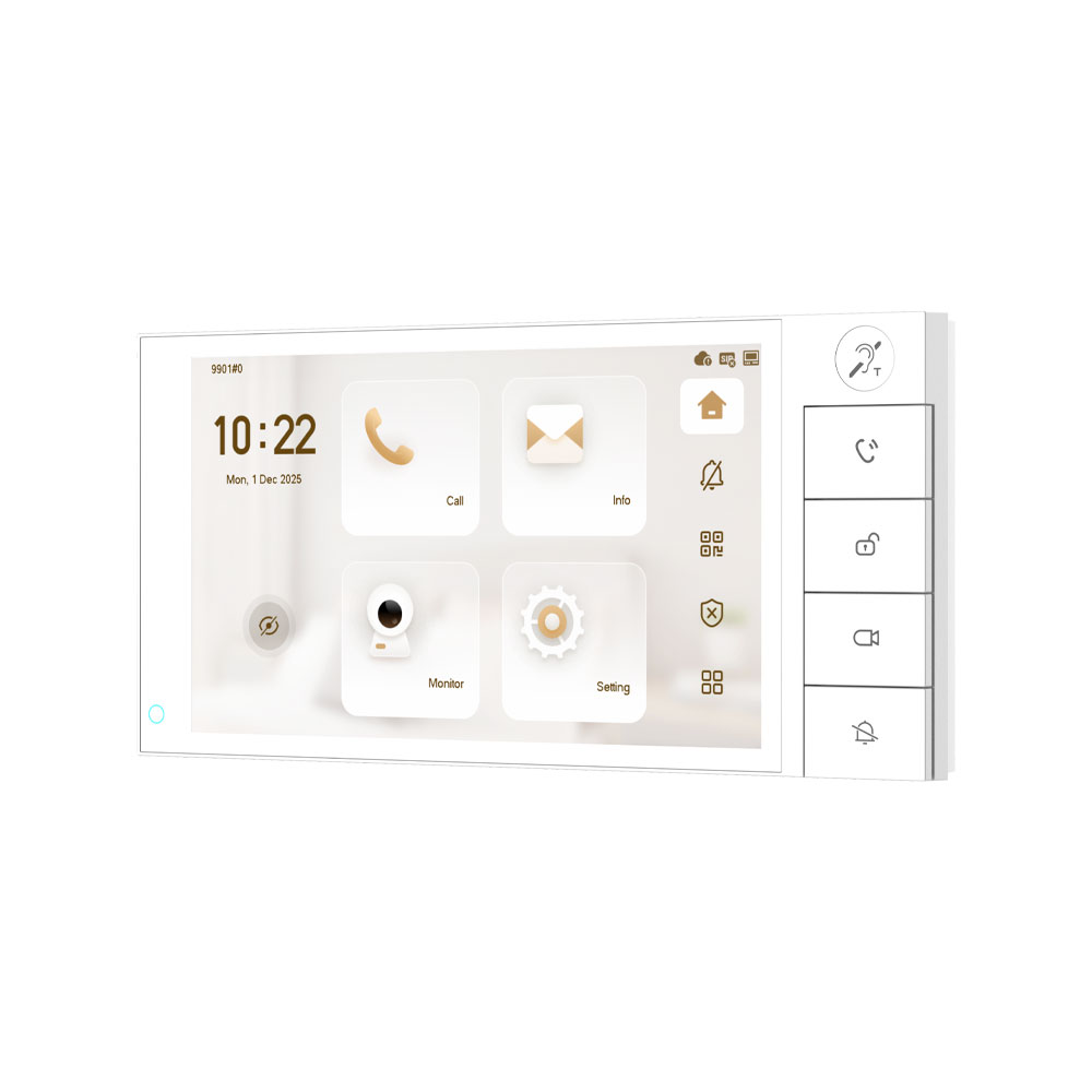 Монітор Dahua IP Pro 7 дюймів з Linux, 2 дроти, WiFi 6 та PoE DHI-VTH5722BW-IWP