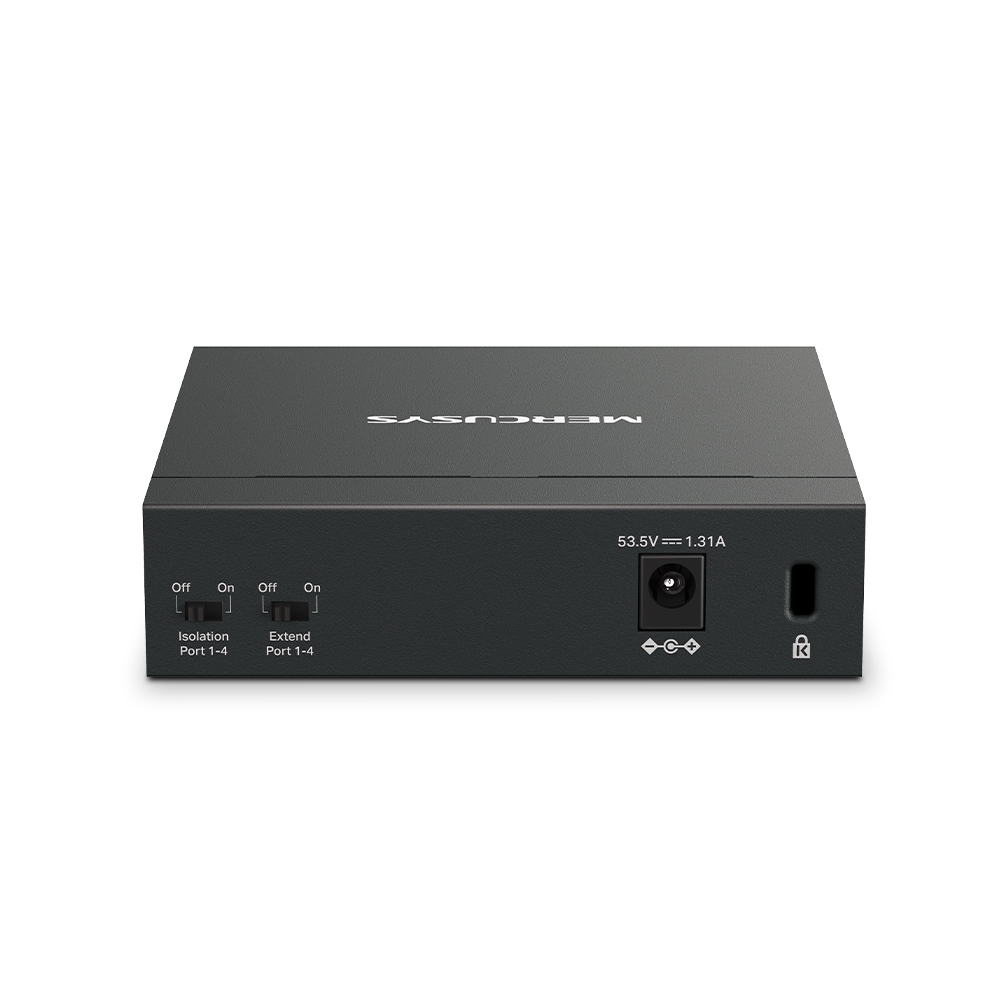 TP-Link Mercusys 5-портовий гігабітний комутатор з 4 PoE+ портами MS105GP