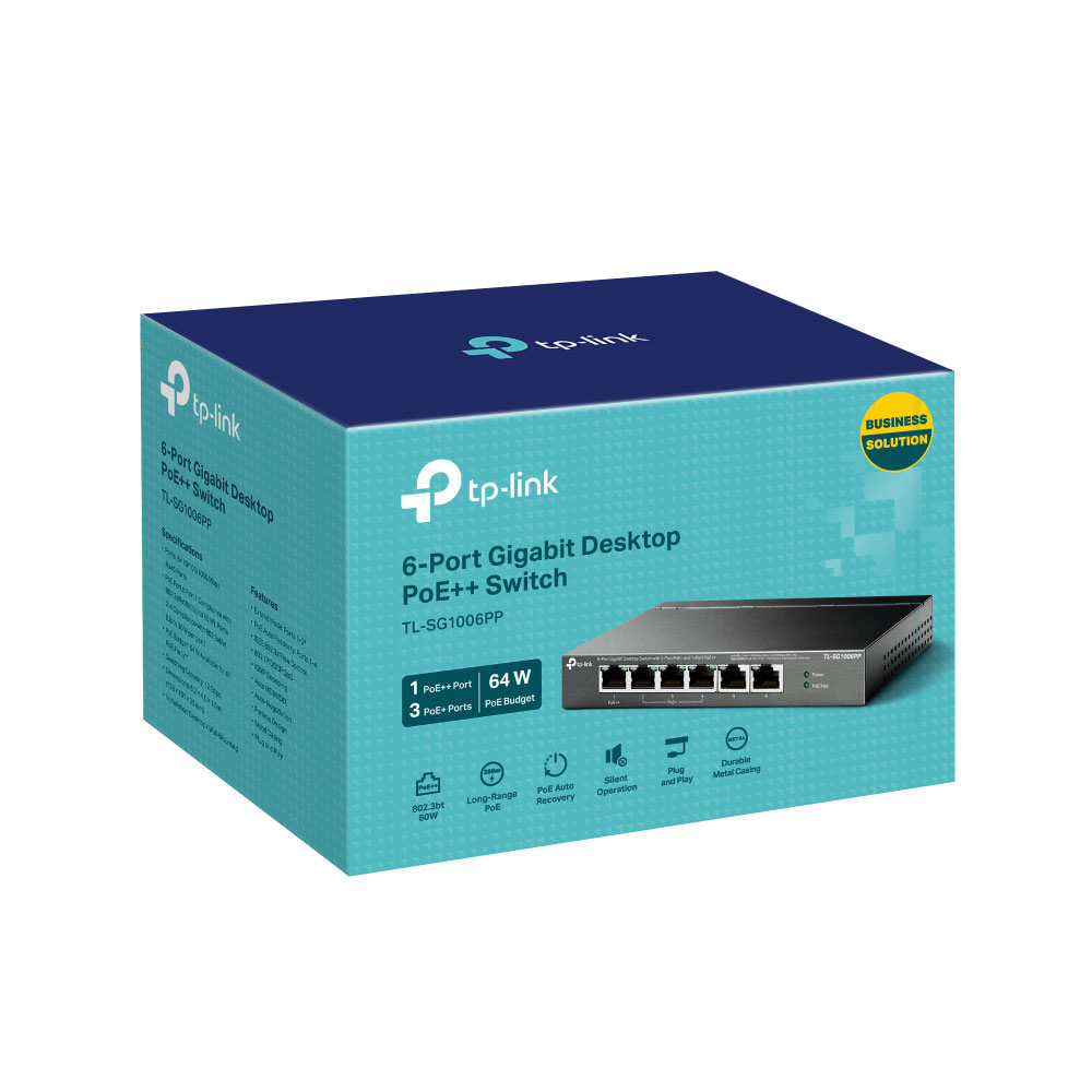 TP-Link Switch no gestionable Gigabit PoE TL-SG1006PP