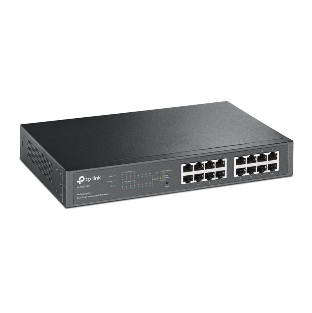 TP-Link TL-SG1016PE 16-портовий PoE+ Gigabit Easy Smart комутатор з 8 PoE+ портами
