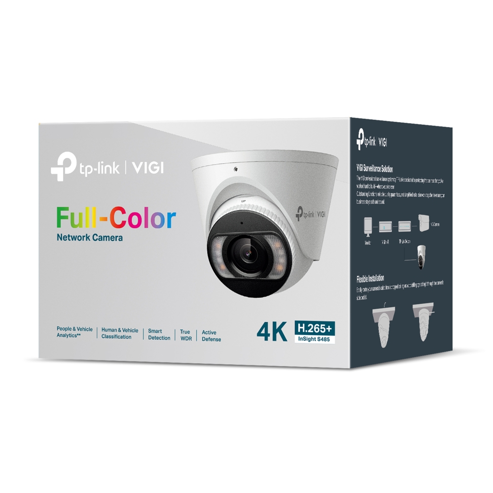TP-Link 8MP IP купольна камера з активним стримуванням та розширеною аналітикою InSight S485(2.8mm)