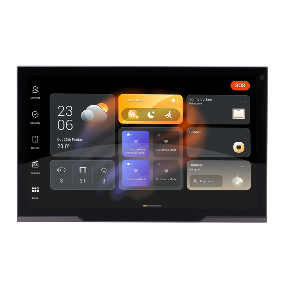 Монитор Akubela 12" Android 12 для видеодомофона и домашней автоматизации AK-PHX1-POE-ST
