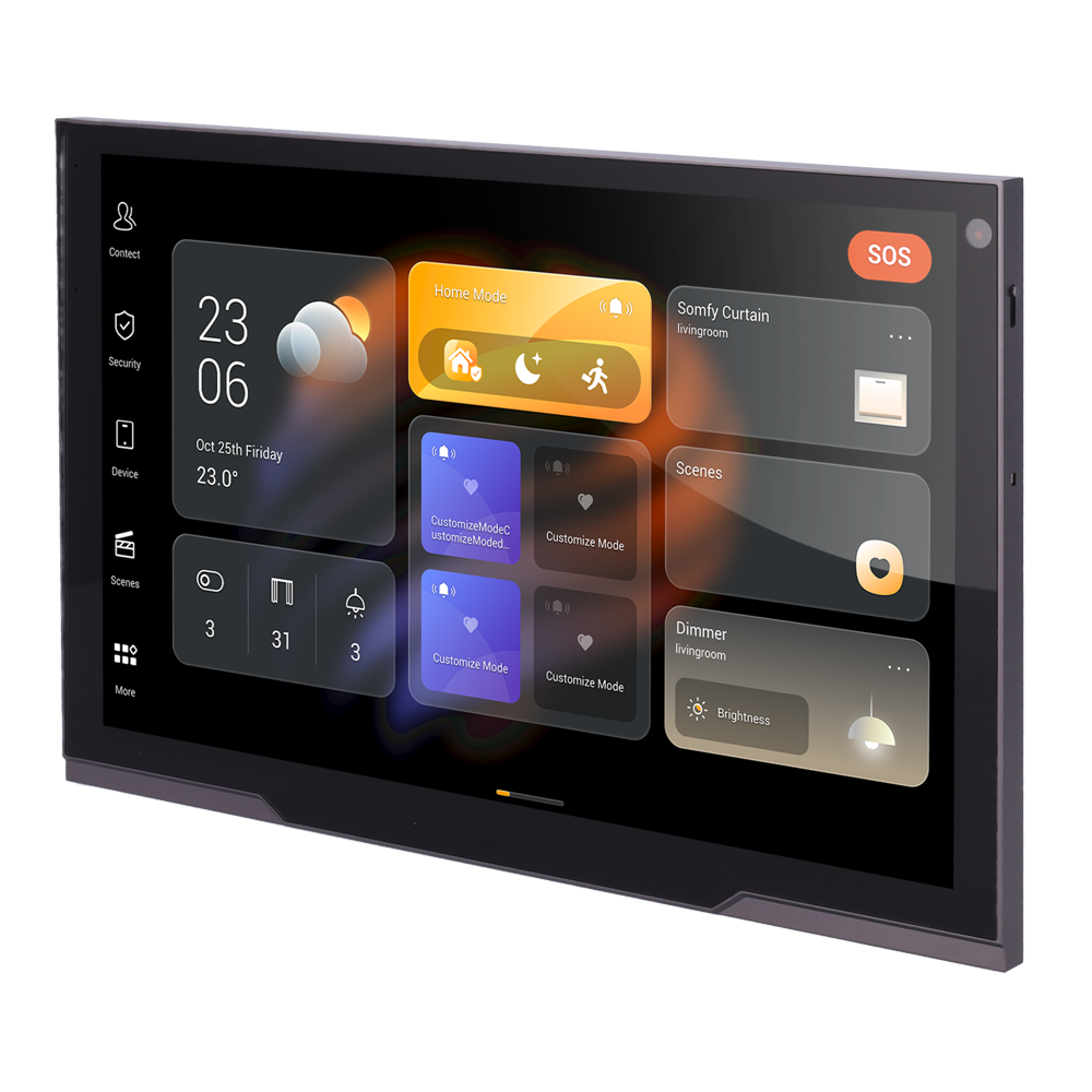 Монитор Akubela 12" Android 12 для видеодомофона и домашней автоматизации AK-PHX1-POE-ST