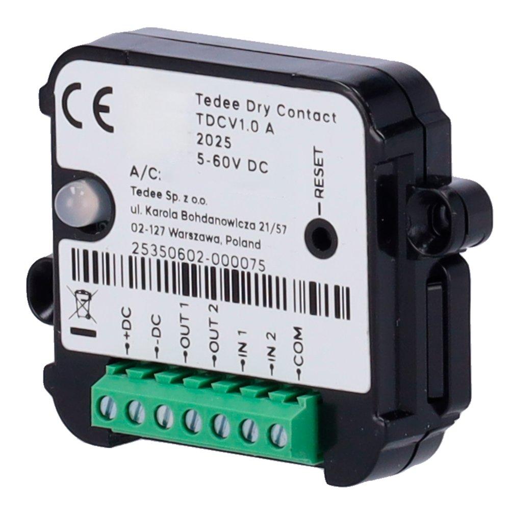 Tedee Dry Contact, módulo de entradas y salidas TEDEE-DRYCONTACT